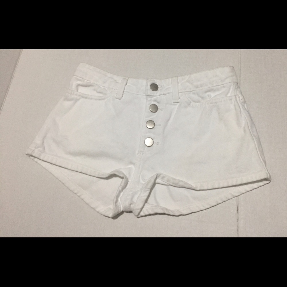 American Apparel Short Shorts White Size 25